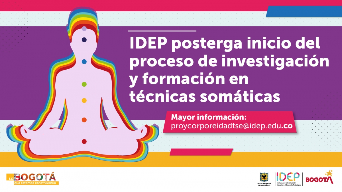 IDEP posterga inicio del proceso de investigación y formación en técnicas somáticas 