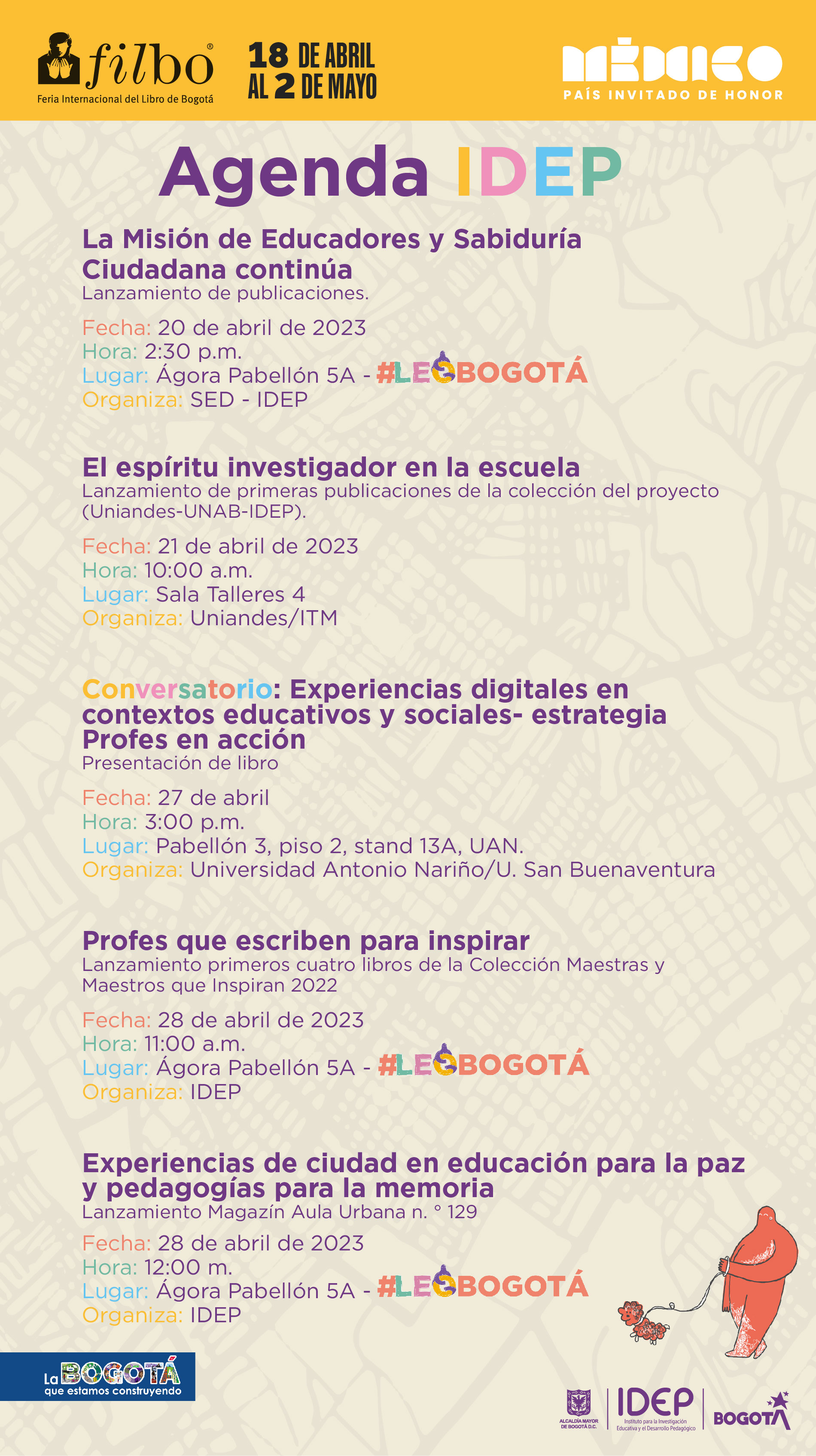 Agenda Filbo 2023 del lDEP