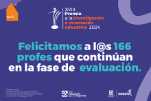 Felicitaciones a los 166 profes que continúan en la fase de evaluación