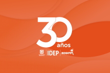 Logo de los 30 años del IDEP